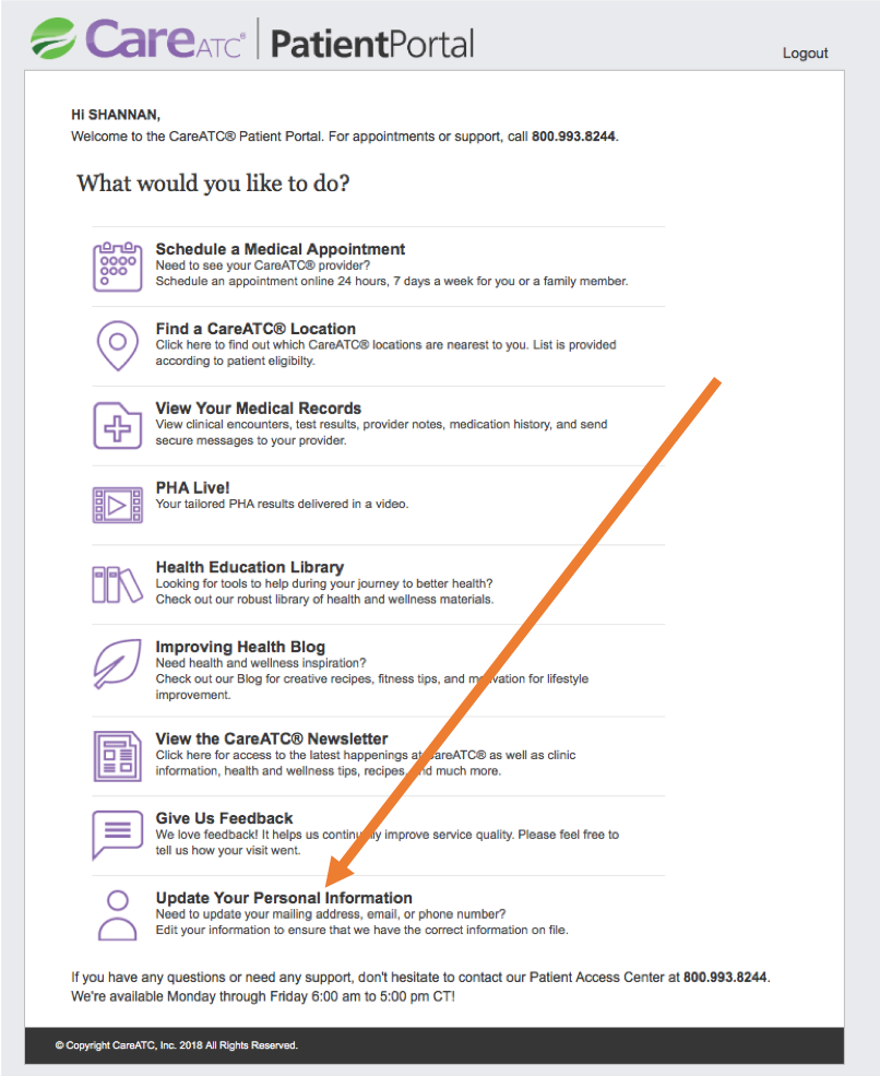 PatientPortal-UpdateInfo